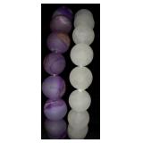 2 Natural Stone Stretch Bracelets