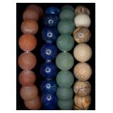 4 Natural Stone Stretch Bracelets