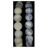 2 Natural Stone Stretch Bracelets