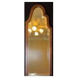 VTG Scalloped Design Wooden Wall Mirror