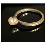 Sterling Silver Pearl Ring