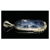 Sterling Silver Blue Sodalite Pendant