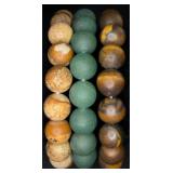3 Natural Stone Stretch Bracelets