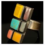 Sterling Silver Tejano Mosaic Ring