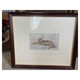 Framed Print 'Felis Onca'by W. H. Lizars