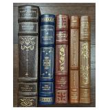 5 Leather Bound "The Franklin Library" Classics
