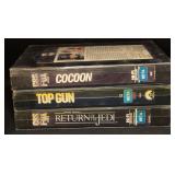 3 VTG VHS Hardcover Movies