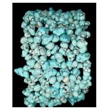 Dyed Howlite Nugget Beaded Bracelet