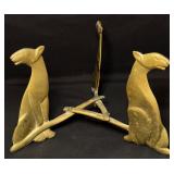 VTG Brass Cat Centerpiece