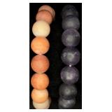 2 Natural Stone Stretch Bracelets