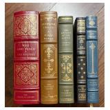5 Leather Bound "The Franklin Library" Classics