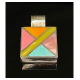 Sterling Silver Mosaic Pendant