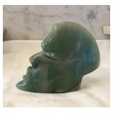 Solid Jade Face Sculpture