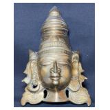 Brass Mask of the Hindu goddess Gauri