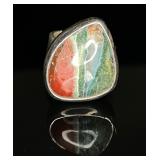 Sterling Silver Multi-colored Stone Bezel Setting