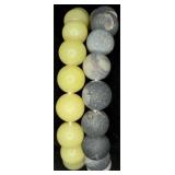 2 Natural Stone Stretch Bracelets