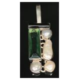 Sterling Silver Multi-stone Pendant