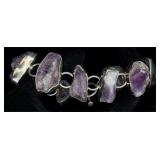 Sterling Silver Amethyst Bracelet