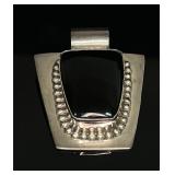 Sterling Silver Onyx Pendant