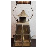 Vintage Mid-Century Rustic Lantern Style Light
