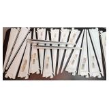 Lot of 15 Closet Maid Shelf Track 12" Brackets Arm