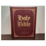 Vintage Bible with Burgundy Cover