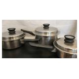 Vintage Amway Queen 18/8 Stainless Cookware Lot