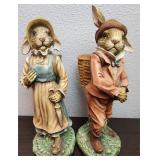 Vintage Henri Crisdon Briar Patch Mr & Mrs Rabbit