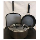 Cookware Lot - Skillets & Pot w/ Lid WearEver