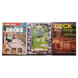 Lot of 3 Books - Landscaping & Decks