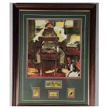 Norman Rockwell "Beating the Deadline" Framed