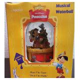 Vintage Enesco Pinocchio Musical Waterball in Box