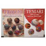 Lot of 2 Temari Japanese Thread Ball Books