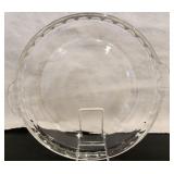Vintage Glasbake J2610 10" Scalloped Pie Plate