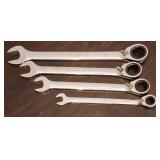 Husky Ratcheting Wrenches - Lot of 4