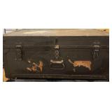 Vintage Para Equipment 1947 Military Foot Locker