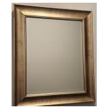 Nice Metallic Crackle Framed Beveled Mirror