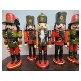 CUTE Lot of 5 Nutcrackers - 15" Tall