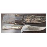 Vintage Old Timer Schrade USA 1507 Knife & Sheath
