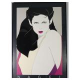 Patrick Nagel "The Book" Framed Print 1981