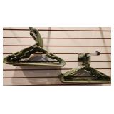 Lot of 50 Sage Green Plastic Hangers