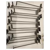 Lot of 17 Super Heavy Slatwall Display Arms 14.5"