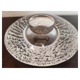 Beautiful Orrefors Crystal Discus Votive Holder