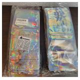 Lot of 200 Stand Up Holographic Zip Top Bags