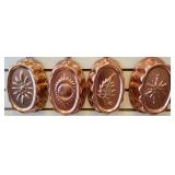 Unique Four Seasons Copper Molds Set - 3 Cup