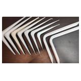 Lot of 9 L Brackets for Shelves