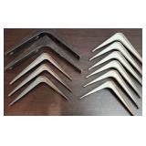 Lot of 11 Smaller Sized L Brackets for Shelves