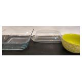Kitchenware Lot Butter Dish and Bowls