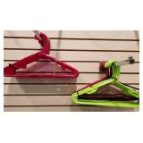 Assorted Colors Lot of 44 Plastic Hangers
