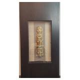 Large Shadowbox Frame Stacked Heads Carving